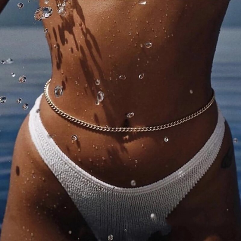 Belly Chain Thin Chain Belts For Women Body Chain Jewelry Waist Belly Chain Jewelry Decorative Belts For Dresses Dropship
