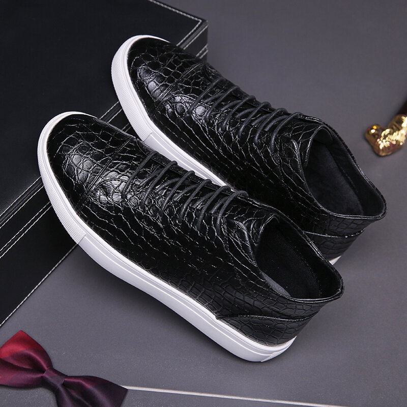 Zapatos de negocios para hombre, calzado informal de suela alta, 38-46 talla grande, Luxus Tênis, para conducir, planos, a la moda, Envío Gratis