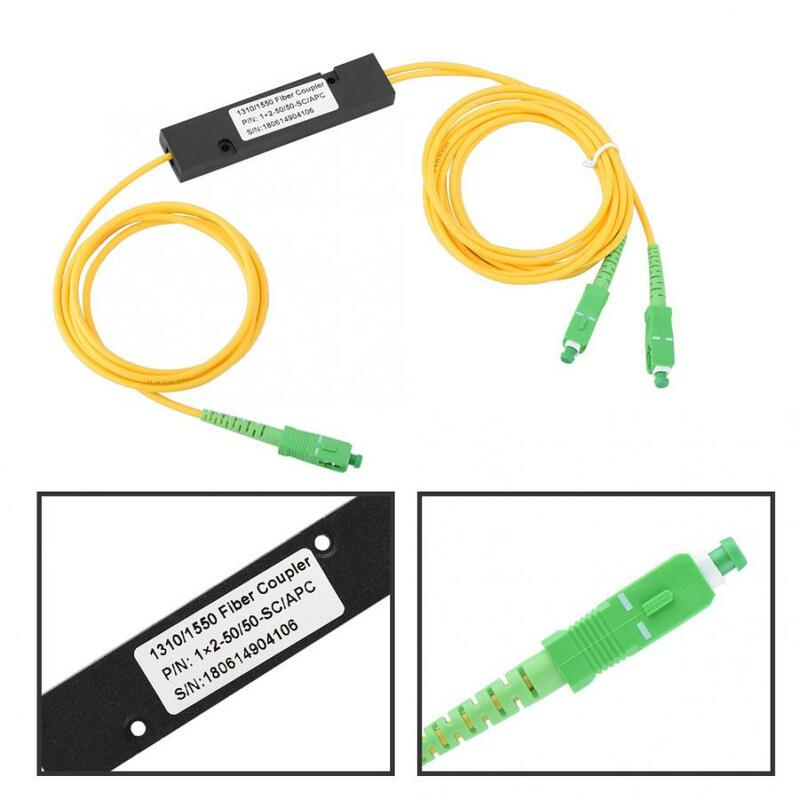Splitter PLC SC A/UPC 1 x2 PLC jednomodowy rozdzielacz światłowodowy SC/UPC PCL rozdzielacz kabel komputerowy przewód