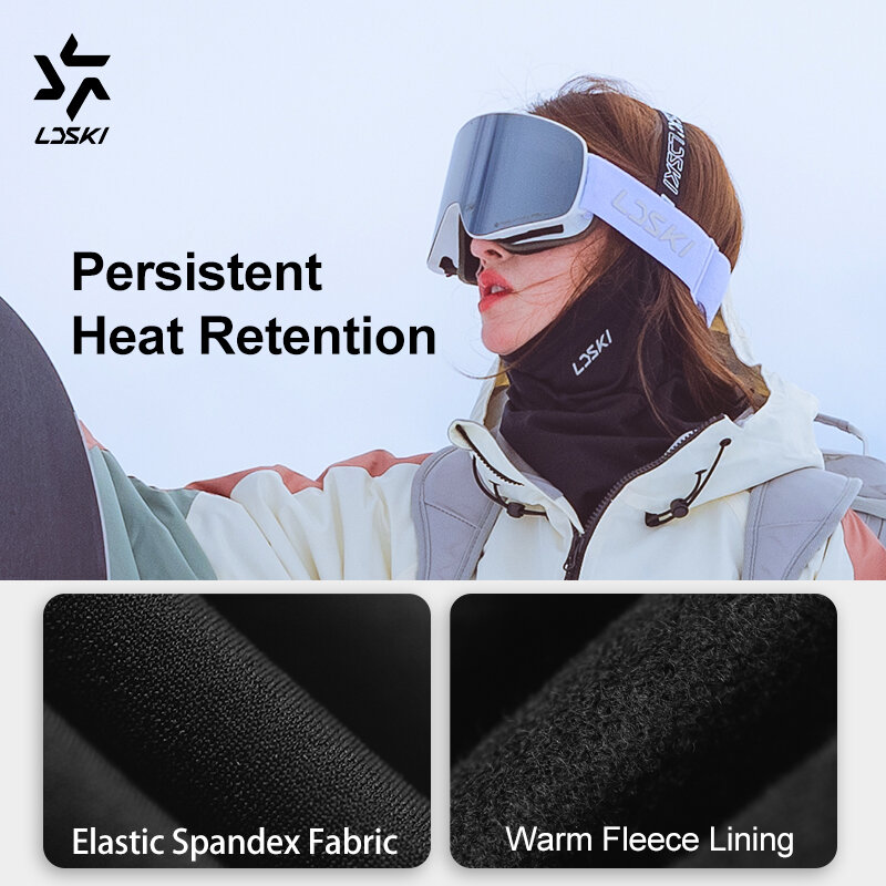 LDSKI Ski Face Mask Women Hairband Balaclava Half Cover Warm Windproof Breathable Winter Snow Hat Neck Gaiter Snowboarding