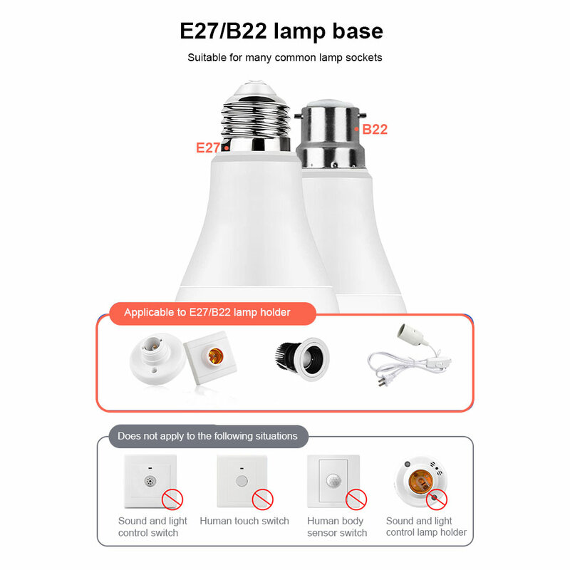 LED 6W 9 12 15 18 20W sensore di movimento PIR lampadina a LED E27 ac220vsensore radar lampada a luce Lamparas per il corridoio del percorso della scala di casa