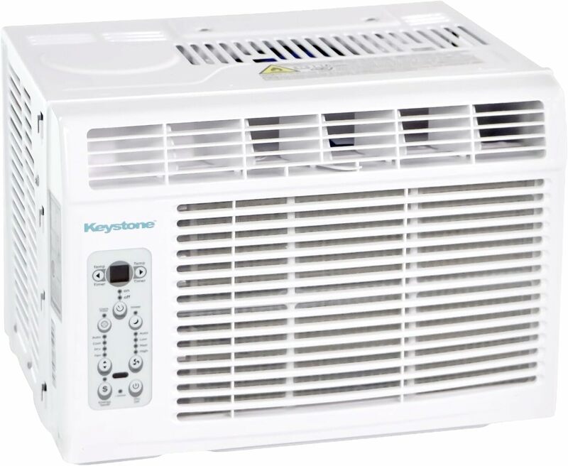 Keystone 14,500 BTU Window Mounted Air Conditioner & Dehumidifier with Smart Remote Control-Window AC for Apartment, Living Room