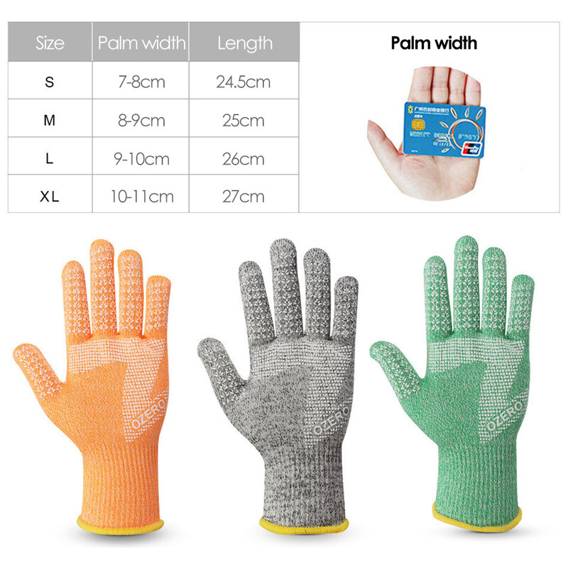 Multi-use Level 5 HPPE EN388 Safety Protection Gloves Cut Resistant Anti-Puncture Gloves Grinding Welding Gloves Anti Cut Gloves