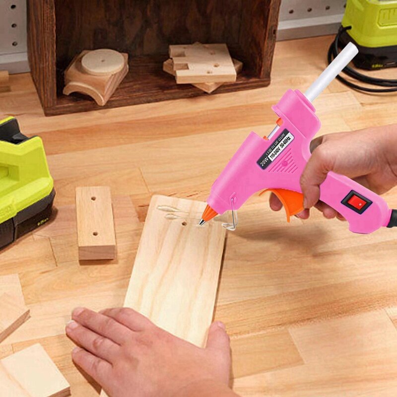 Mini Hot Glue Sticks para projetos DIY, artes e ofícios, Home Tool, US Plug, 20W, 30 pcs