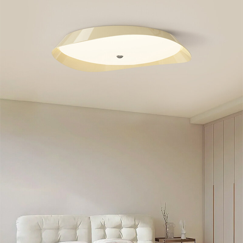 โคมไฟ LED ห้องนอนไฟติดเพดานแบบเรียบง่ายโคมไฟอ่านหนังสือสไตล์ฝรั่งเศสแบบใหม่โคมไฟระย้าการตกแต่งบ้านห้องนั่งเล่น
