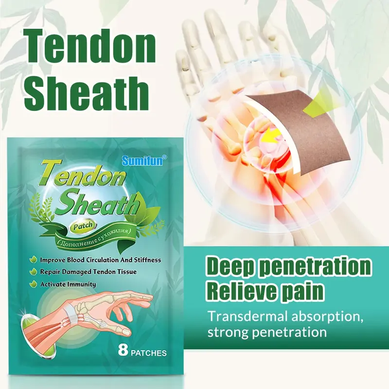 40Pcs Tenosynovitis Patch Wrist Arthritis Hand Thumb Finger Pain Relief Stickers Tendon Sheath Therapy Plaster Care Massage