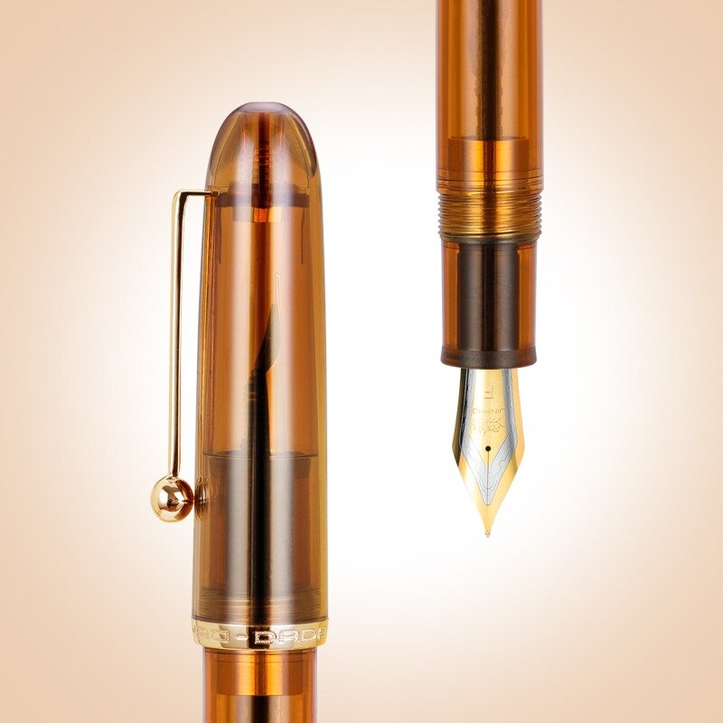 JINHAO 9016 Dadao перьевая ручка акриловая прозрачная Вращающаяся ручка EF/F/M перо канцелярские принадлежности офисные фоторучки PK 9019