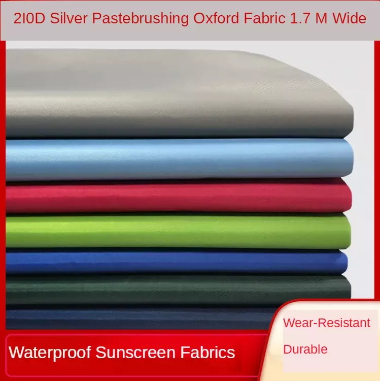 Tela impermeable para tienda de campaña por metro 210d Oxford toldo Ripstop, tela de poliéster, costura al aire libre, protector solar, paraguas Diy