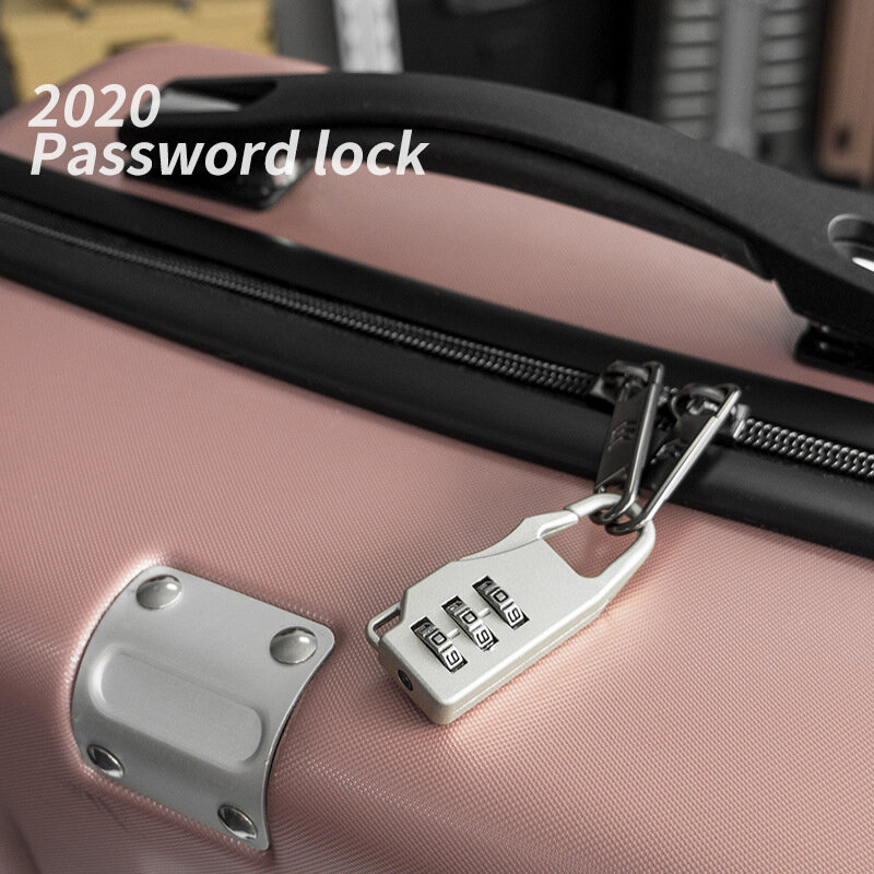 Mini Travel กุญแจอะลูมินัมอัลลอยล็อคกระเป๋าเดินทาง Resettable 3 Digit รหัสผสมกระเป๋าเดินทาง Passw Ord ล็อครหัส