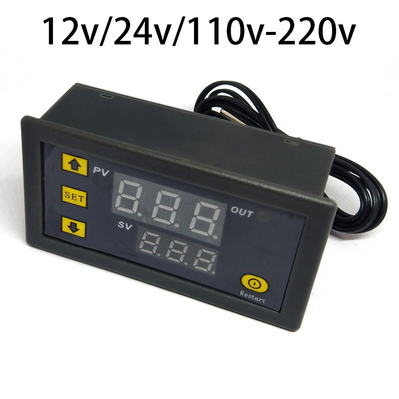 Equipo de controlador de temperatura Digital, accesorio de montaje de termostatos, reemplazo de relé LED de calor frío, 20A, 1 unidad