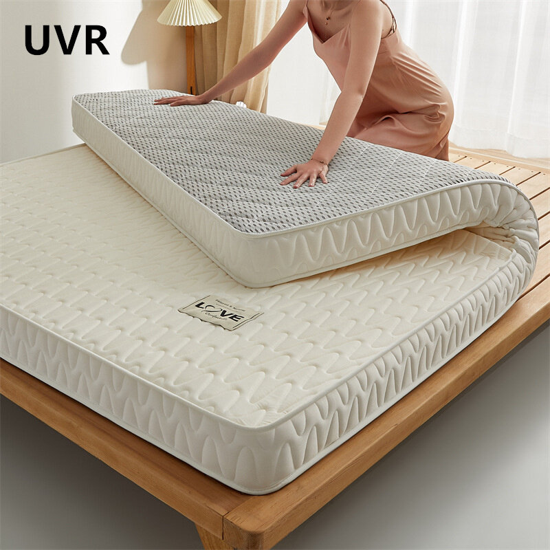 UVR Latex Mattress Slow Rebound Memory Foam Filling Students Thickened Tatami Bedroom Hotel Foldable Double Mattress Full Size