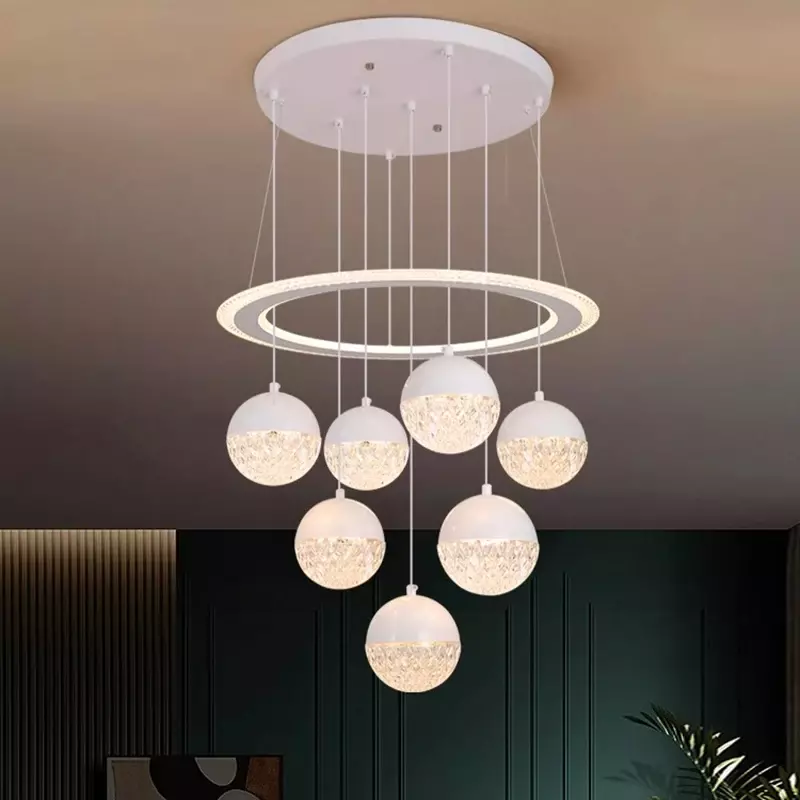Plafonnier suspendu au design moderne, éclairage d'intérieur, luminaire décoratif de plafond, idéal pour un salon ou une salle à manger