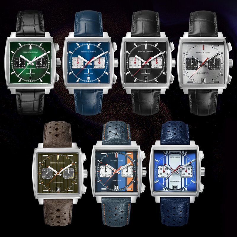 Relojes Hombre Specht & Sohne 2024 Nieuwe Hot Horloges Mannen Luxe Merk Mannelijke Japan Vk64 Chronograaf Trendy Sport Wristatch Waterdicht