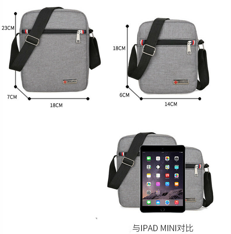 2022 Men's Bag Moda Pequena Lona Bolsas Casuais Masculino Cruz Corpo Ombro Messenger Bags Para Homens Bolsas E