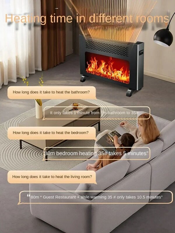 220V Camel heater for household energy-saving fireplace, graphene indoor electric heating