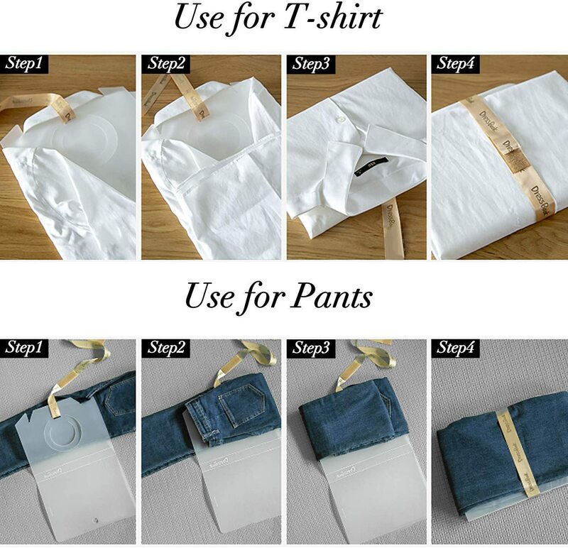 Clothes Folding Board 10Pcs T Shirt Folder Closet Foldable Storage Organizer DressBook Quick and Easy