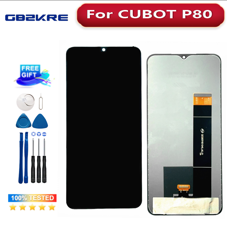6.58 Inches New Original Replacement Parts For CUBOT P80 LCD Display +Touch Screen Digitizer Assembly