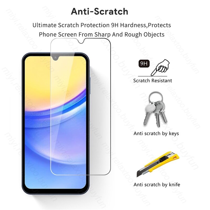 2PCS Tempered Glass Screen Protector For Samsung Galaxy A05 A05s A15 A25 A35 A55 5G A04 A04s A14 A24 4G A34 A54 A 54 55 25 24 34