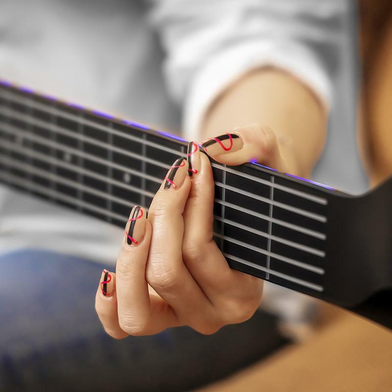 Безболезненная гитара и гитара AeroBand, умные силиконовые струны с Bluetooth и 8 звуковыми функциями USB MIDI