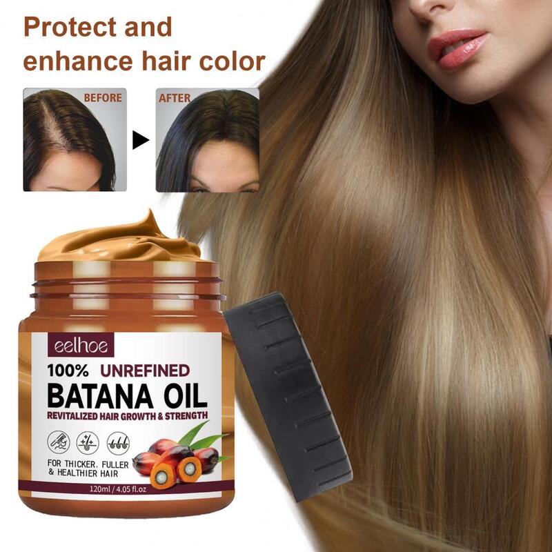 120ml Batana Oil Hair Conditioner For Hair Growth Vegetable Oil For Hair Growth Unrefined Hydration Reduce Split Enhance Texture