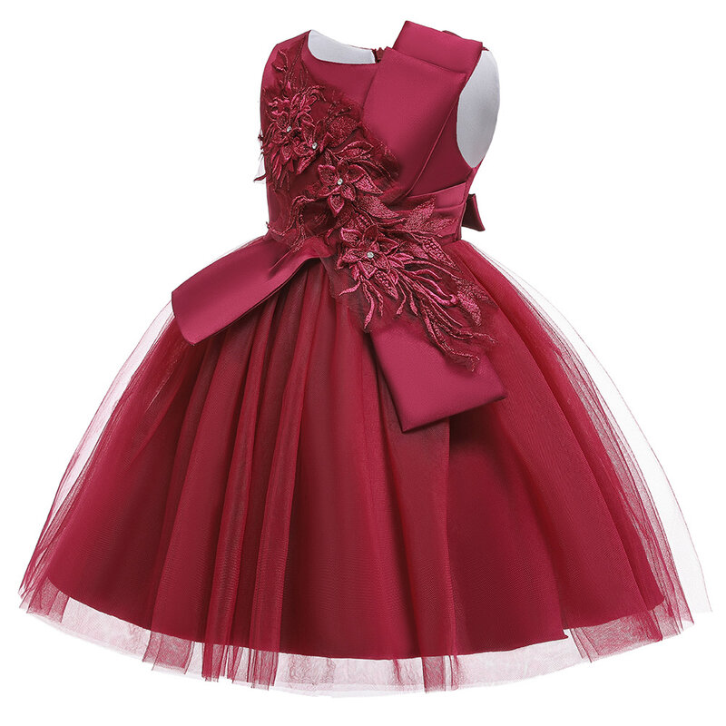 Dziewczęca sukienka w kwiaty księżniczka sukienka dziewczyna sukienka puszysta strój koronkowy