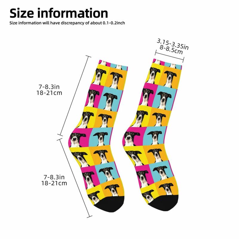 Красочные поглощающие пот носки Greyhound в стиле поп-арт Харадзюку всесезонные длинные носки аксессуары для подарка унисекс