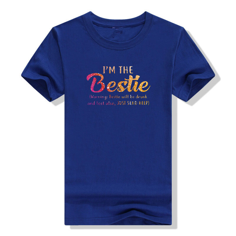 If Lost or Drunk Please Return To Bestie T-shirt I'm The-Bestie Warning Besties Will Be Drunk Tee Tops
