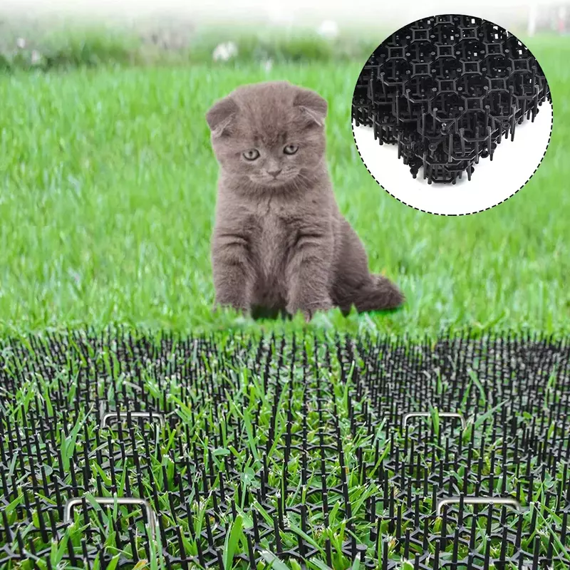Teil Scat Matten praktische 19,29x5,51 Zoll Zubehör Abschreckung matte Garten humane Lösung Kunststoff Spikes Katze Scat Matten