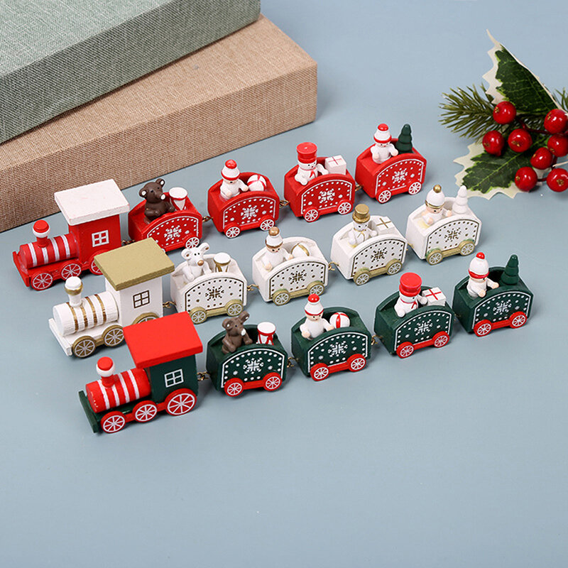 Pociąg bożonarodzeniowy Ornament 2023 noworoczny prezent świąteczne dekoracje do domu 2023 Navidad wystrój bożonarodzeniowy wesołych świąt Natal Noel