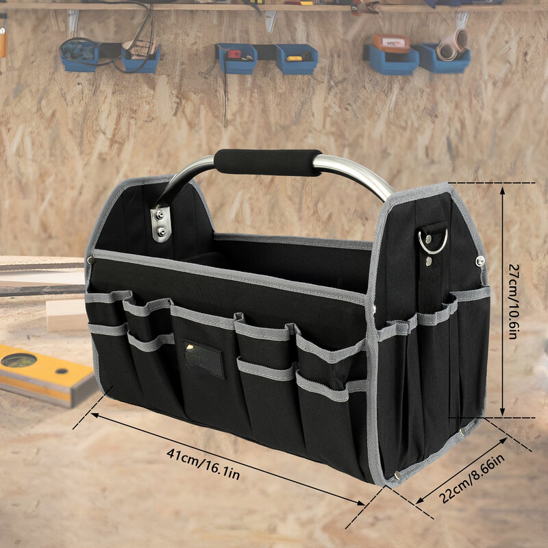 Large Capacity Tool Bag Hardware Organizer Crossbody Belt Men Travel Bag Handbag Backpack Spanner Electrician Carpenter Tool kit