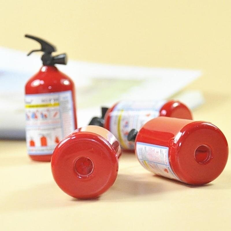 2 sztuk kształt gaśnicy kreatywny temperówka szkolne materiały papiernicze prezenty dla dzieci biuro zaopatrzenie szkolne ładne rzeczy nowość