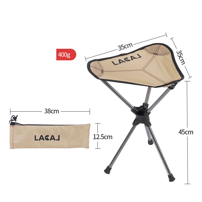 합금 회전 삼각형 의자 낚시 캠핑 벤치, 휴대용 야외 레저 접이식 소형 마자르 초경량 알루미늄