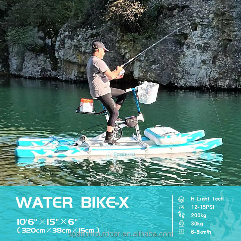 Inflável Water Bike para venda, Spatium, novo, na moda, flutuante, equilíbrio mar, bicicleta