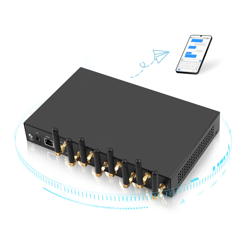 2024 best price skyline 2G 8 ports sims slot gsm voip gateway voip sims boxs terminal server