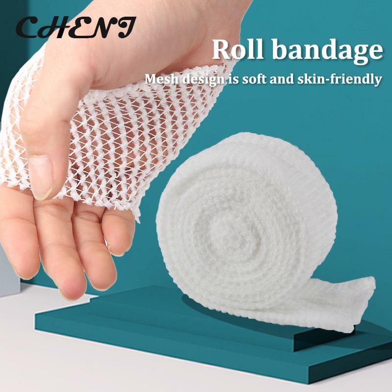 White Tubular Wound Roll Tape Finger Care Bandages Band Stretch Cover Tube Knee Burn Wounds Wrap Legs Tubing Stockinette