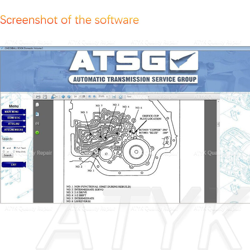 ATSG2017 alat transmisi otomatis, grup layanan 2017 ATSG perbaikan mobil alat informasi atsg tuning baru vci