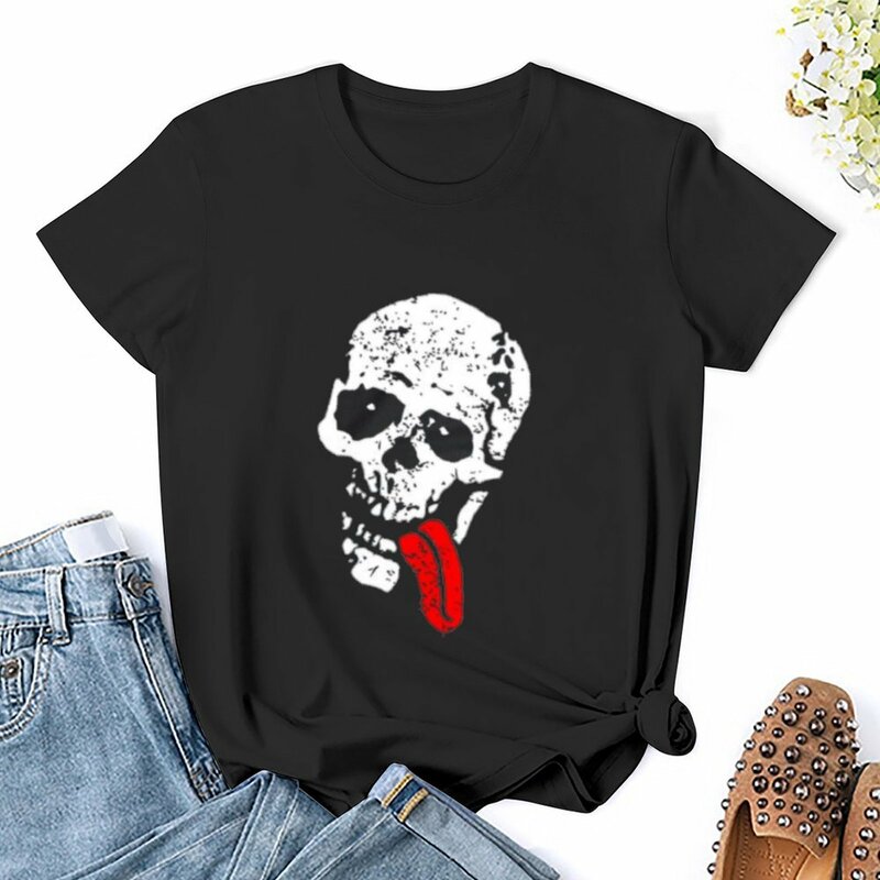 Jesse Pinkman Skull T-Shirt Dames T-Shirt Luxe Designer Kleding Vrouwen Katoenen T-Shirts Vrouwen Designer Kleding Vrouwen Luxe