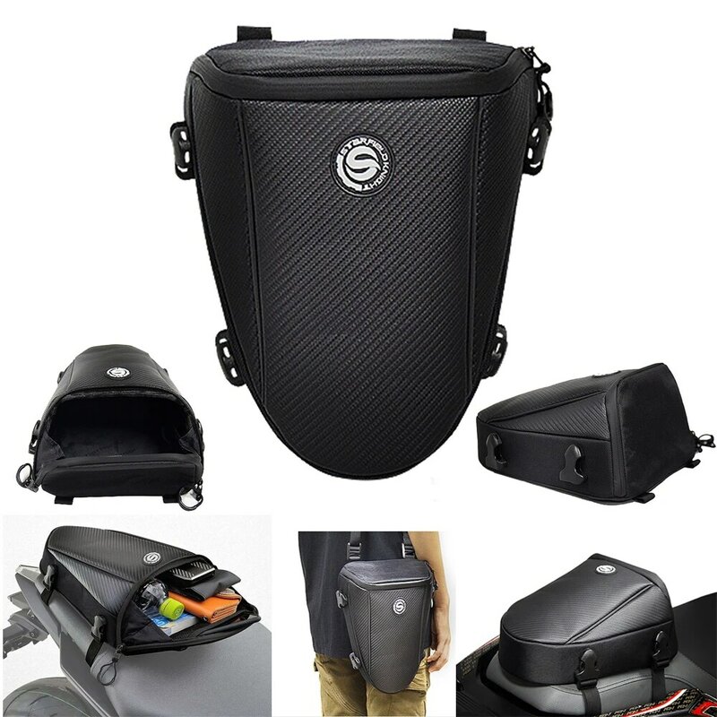 For Triumph Tiger 900 Trident 660 Aprilia Tuareg 660 Motorcycle  Multi-functional Rear Seat Bag Waterproof Luggage Bag Backpack