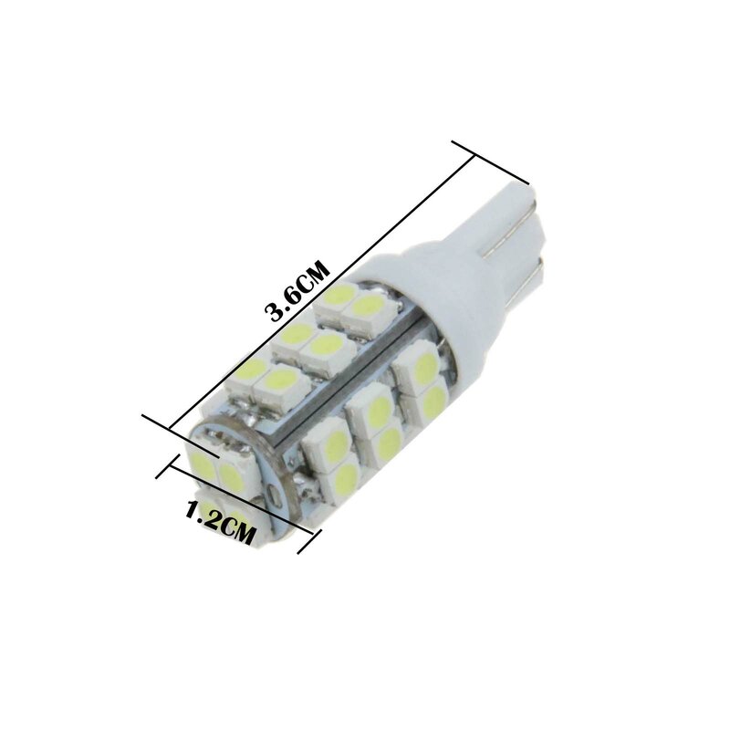 1 bombilla blanca para coche T10 W5W generación luz Interior 28 emisores 3528 SMD LED 194 259 2525 A034