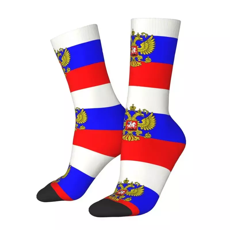 Süße Herren russische Flagge Kleid Socken Unisex atmungsaktiv warm 3d gedruckt Crew Socken