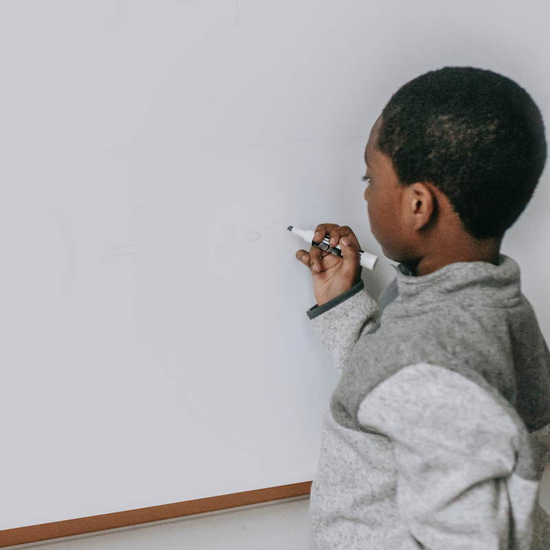Stiker dinding papan tulis putih lembut dapat dihapus perlengkapan kantor rumah tangga Pe menulis papan tulis siswa untuk anak-anak menggambar