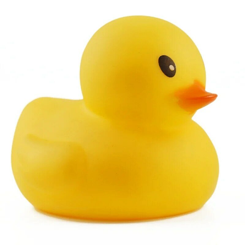 Cute Small Yellow Duck Baby Bath Toys Squeeze Rubber BB Bathing Water Fun Toy Race Classic Squeaky Kids Toys