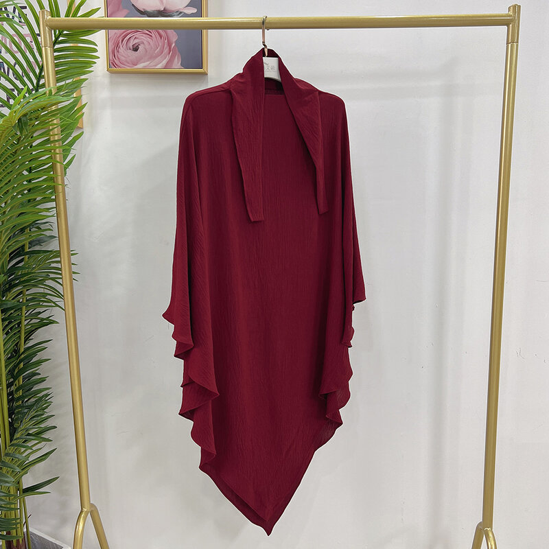 Верхняя одежда для женской молитвенной одежды Khimar, цельные Абайи, Niqab, Abaya Eid, головной убор с капюшоном Рамадан, Арабский исламский