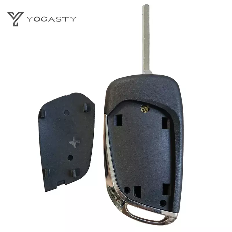 Yoshity-carcasa de llave de coche remota modificada, funda abatible para Citroen C2, C3, C4, C5, Berlingo, Peugeot 207, 307, 308, 407, 607, HU83, VA2