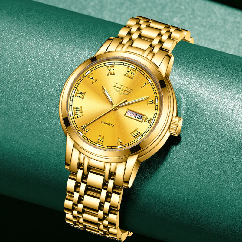 2023 LIGE Mode Damen Uhr Marke Damen Kreative Stahl Frauen Armband Uhren Weibliche Wasserdichte Uhren Relogio Feminino + BOX