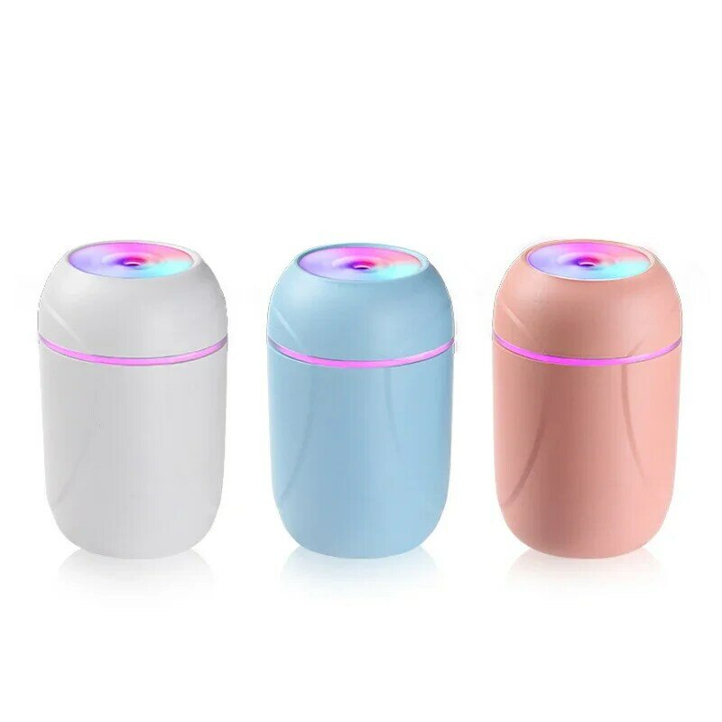 Humidificador de aire portátil con USB, difusor ultrasónico de aceites esenciales, purificador de niebla fría, aromaterapia para coche, 260ml