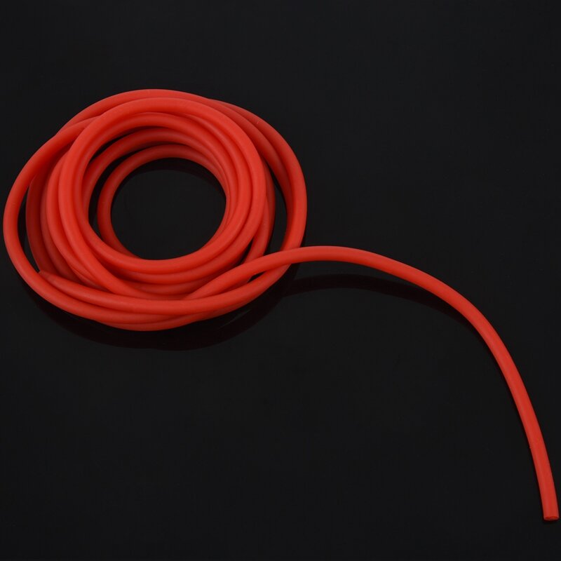 New-2X Tubing Oefening Rubber Weerstand Band Katapult Dub Katapult Elastische, Rood 2.5M