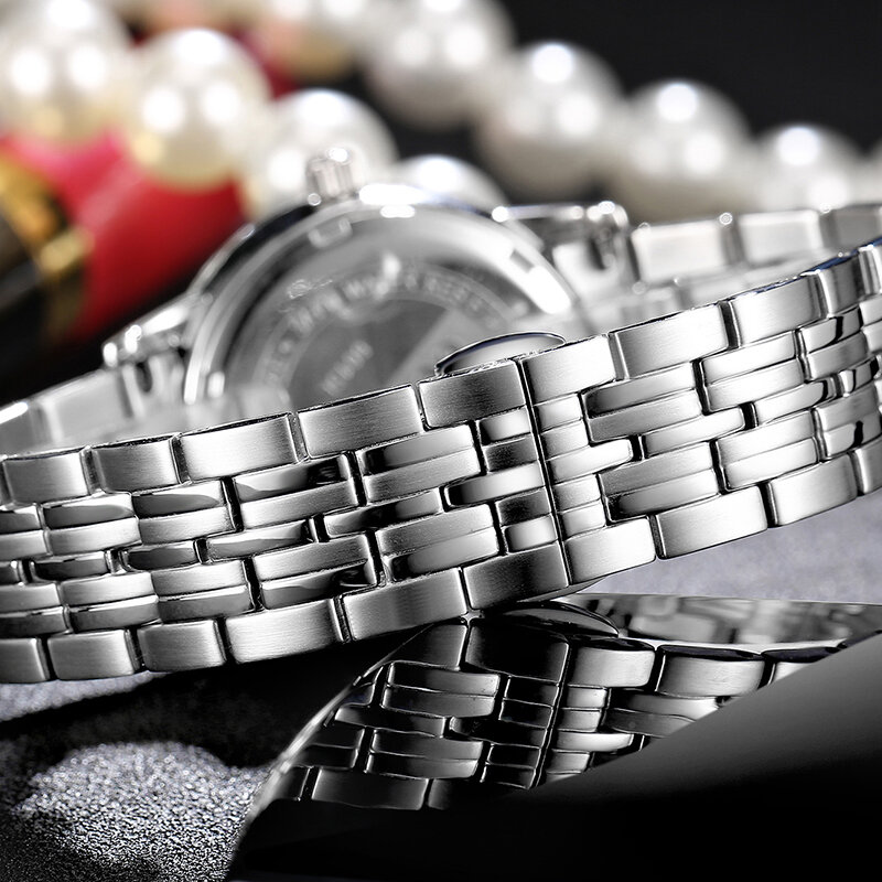 OCHSTIN-Relógio de quartzo japonês de luxo para mulheres, relógio feminino, faixa de aço inoxidável minimalista, 30m à prova d'água