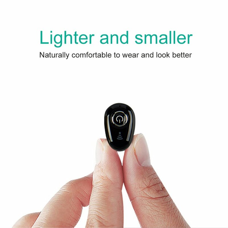 50mAh Mini Invisible Ture Wireless Earphone Noise Cancelling Bluetooth Headphone Handsfree Stereo TWS Earbud With Microphone