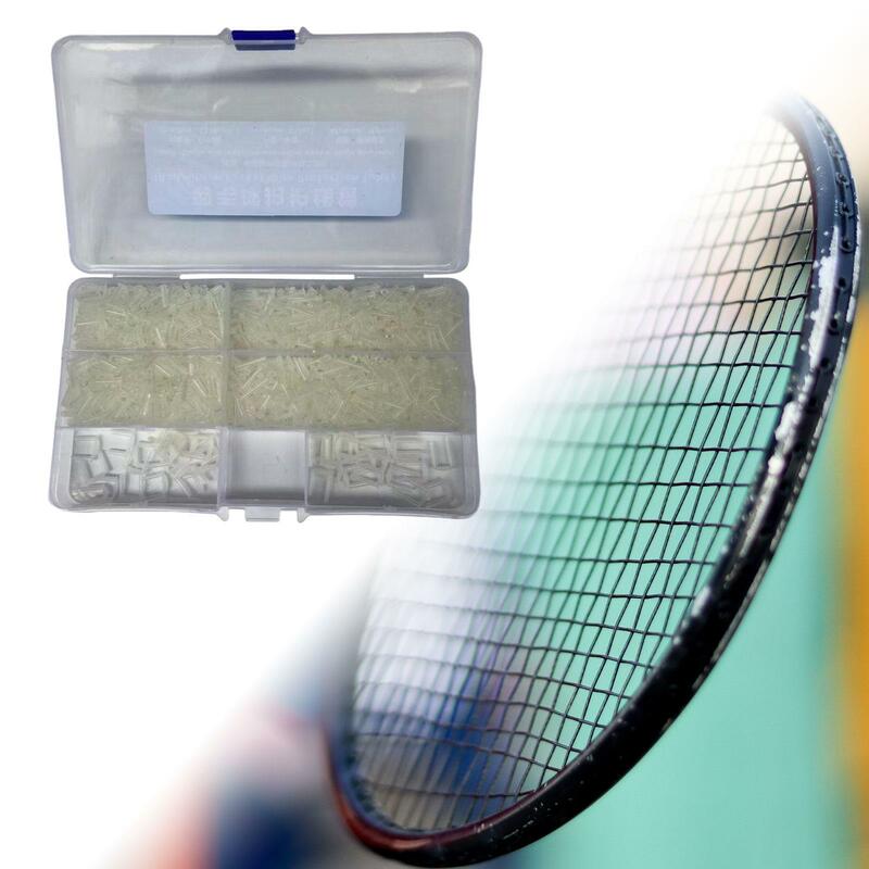 1 skrzynka paletka do badmintona przelotki trwałe rękawy ochronne naprawy rury akcesoria do naciągania rakiet przelotki oczka
